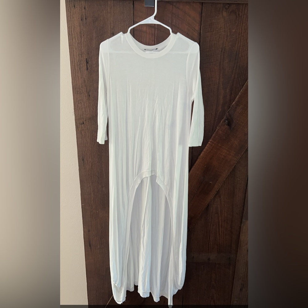 Annabelle White High Low Shirt
